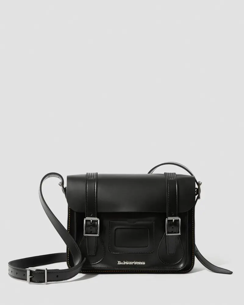 Dr Martens 11" Leather Satchel Black Kiev 1