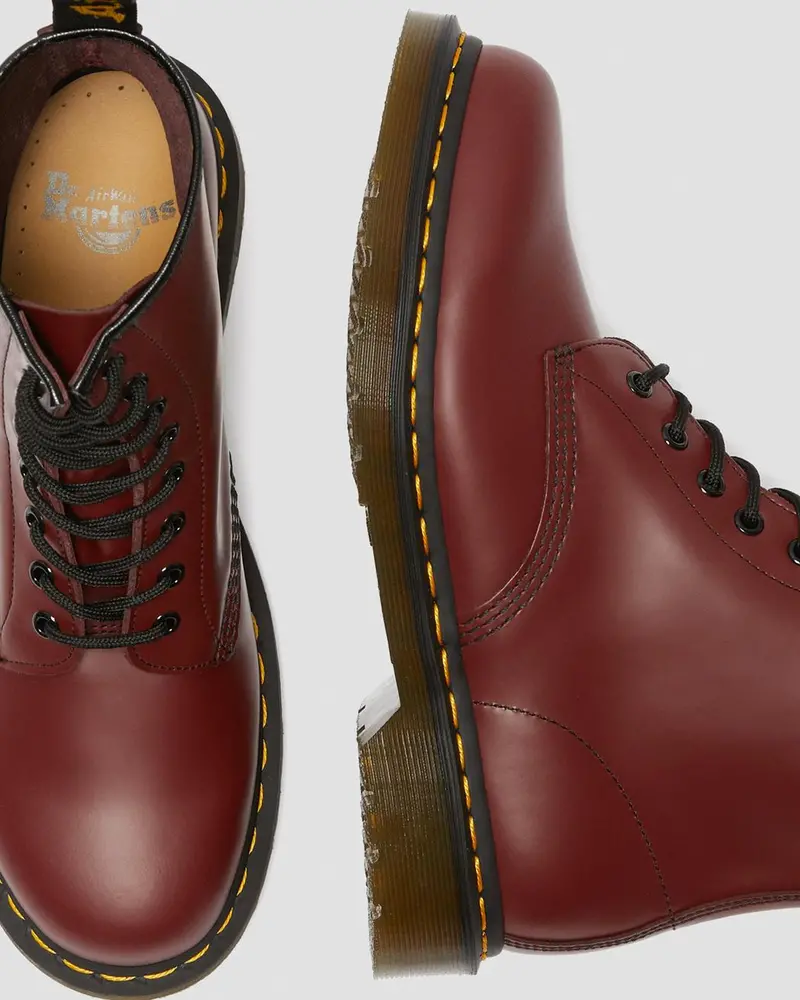Dr Martens 1460 Cherry Smooth Leather Ankle Boots 4