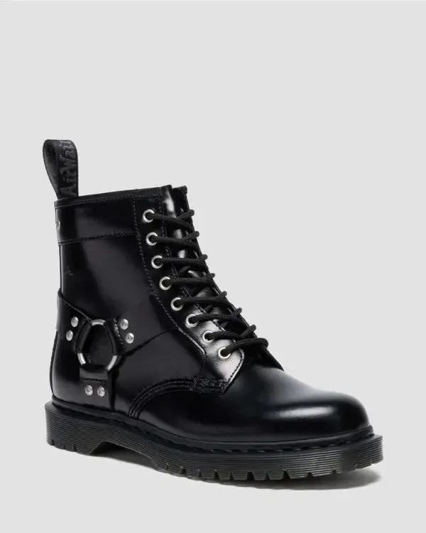 Dr. Martens 1460 Harness 8 Eye Boot - Black Analine 1