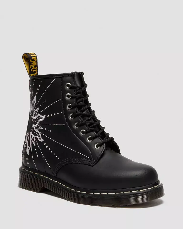 Dr. Martens 1460 Solar Flare 8 Eye Boot - Black Genix Nappa 1