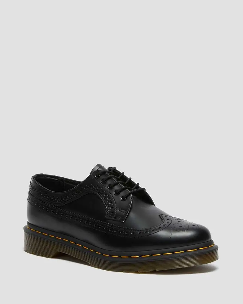 Dr. Martens 3989 Ys Brogue Shoes - Black Smooth 1
