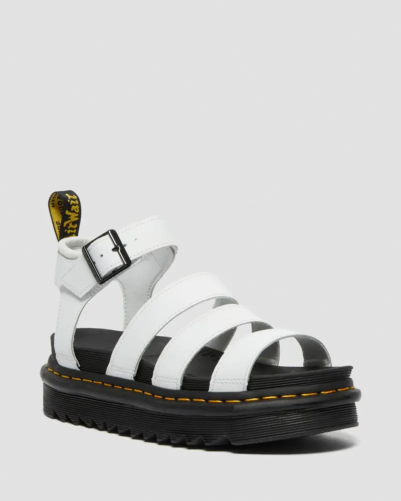 Dr Martens Blaire Leather Strap Sandals White Hydro 1