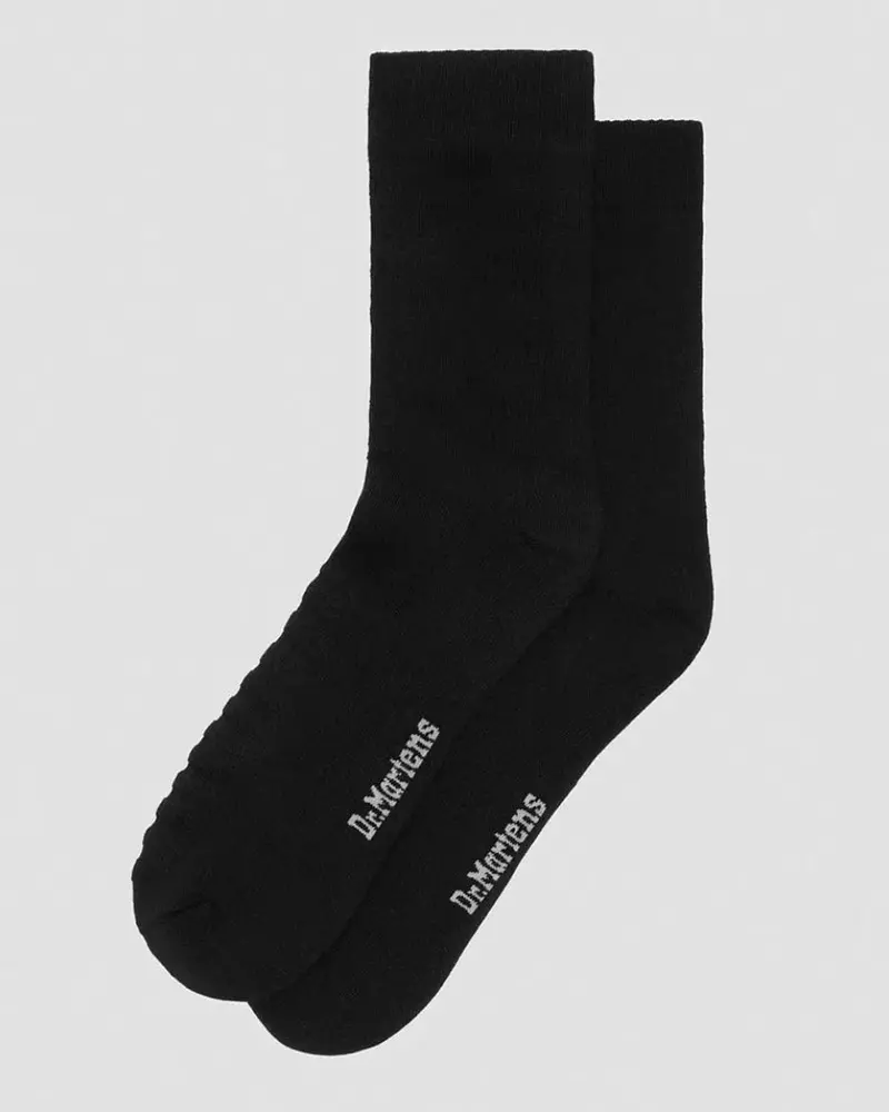 Dr Martens Double Doc Socks Cotton Blend Black 1
