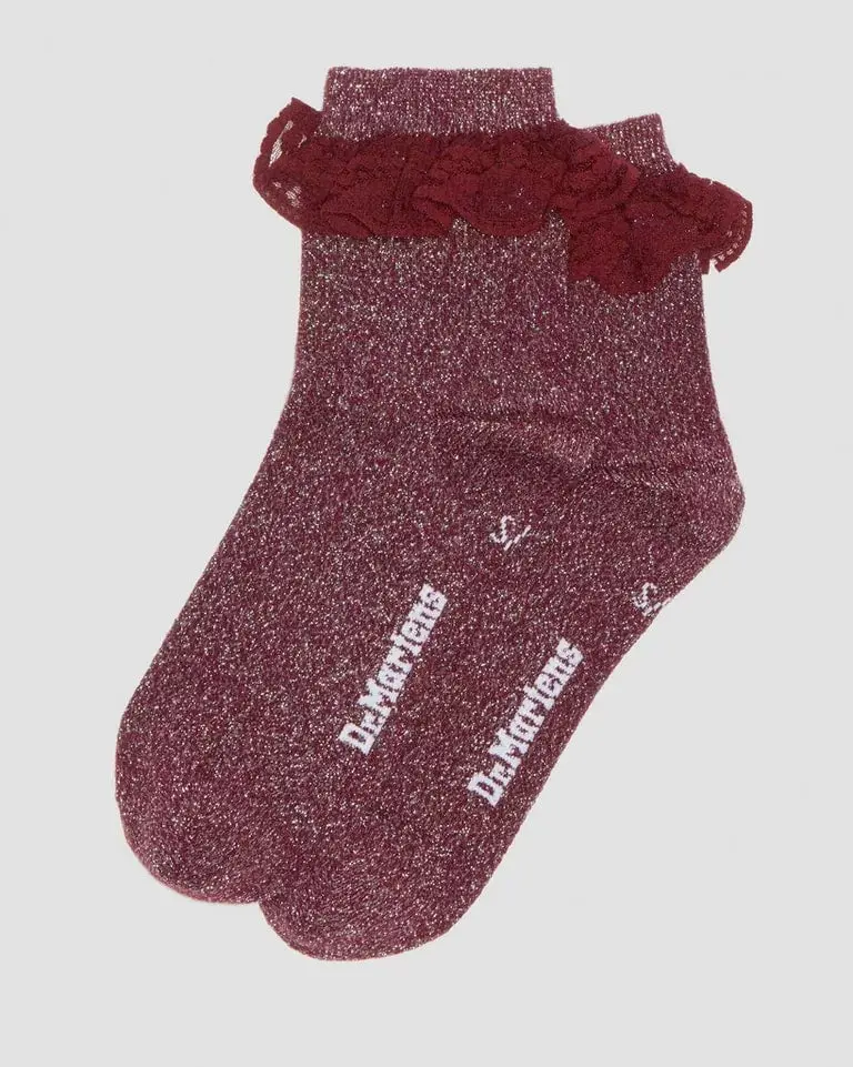 Dr. Martens Frill Sock Organic Cotton Blend - Cherry Red 1