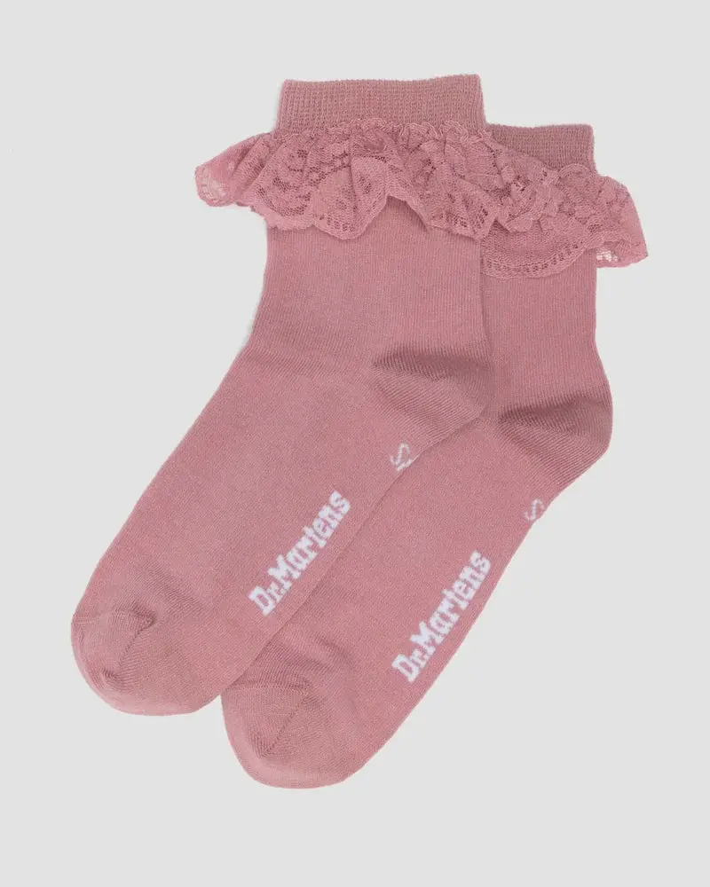 Dr. Martens Frill Sock Organic Cotton Blend - Dusty Rose 1
