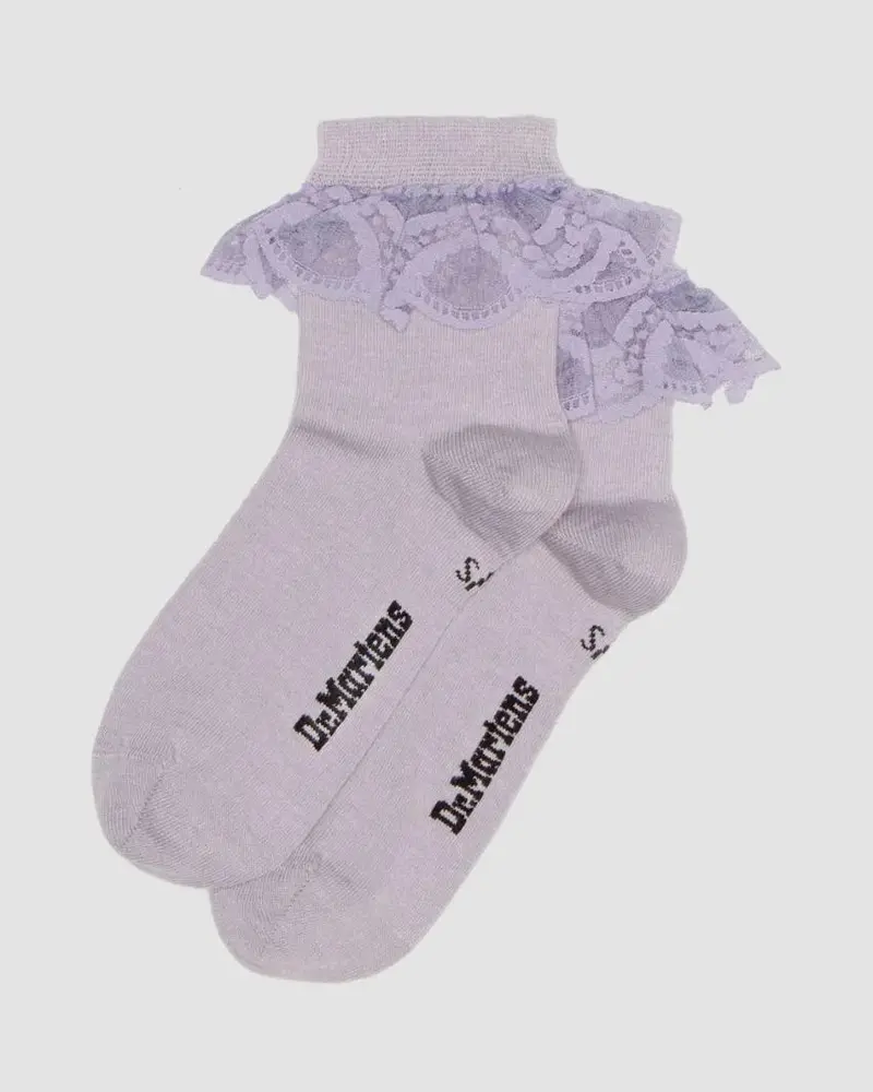 Dr. Martens Frill Sock Organic Cotton Blend - Lavender Frost 1