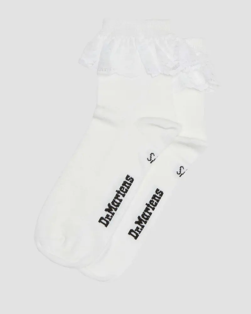 Dr. Martens Frill Sock Organic Cotton Blend - White 1
