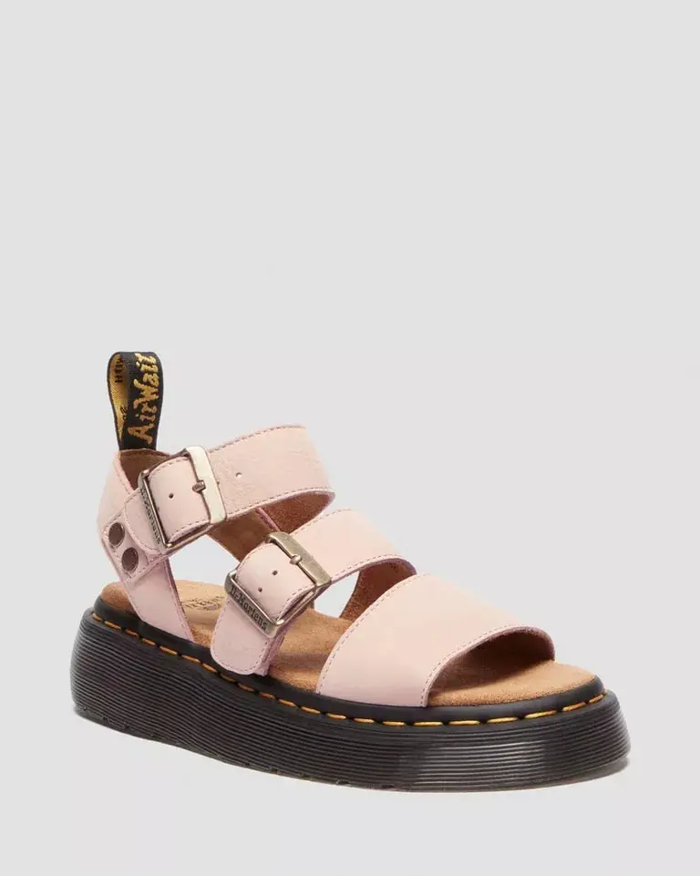 Dr. Martens Gryphon Quad Sandal - Powder Pink Milled Nubuck 1