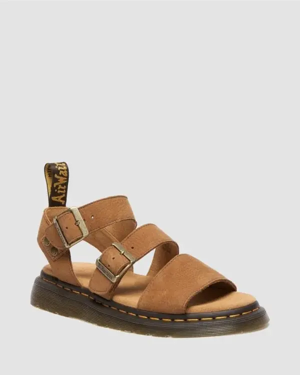Dr. Martens Gryphon Sandal - Desert Brown Tumbled Nubuck 1