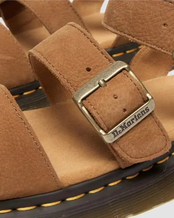 Dr. Martens Gryphon Sandal - Desert Brown Tumbled Nubuck 6