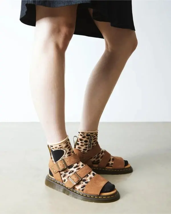 Dr. Martens Gryphon Sandal - Desert Brown Tumbled Nubuck 8