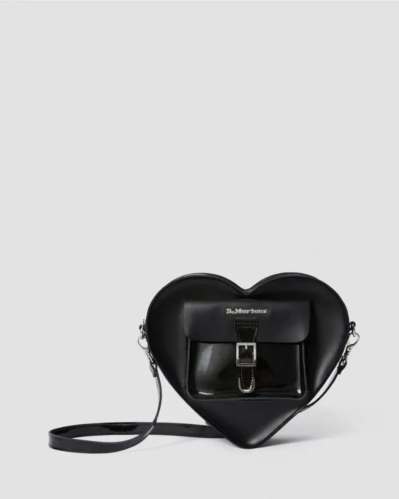 Dr. Martens Heart Backpack - Black Kiev & Patent Lamper 1