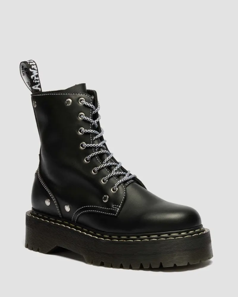 Dr. Martens Jadon Wds 8 Eye Boot - Black Sendal 1
