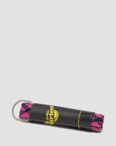Dr Martens Tartan Woven Laces Pink Multi 1