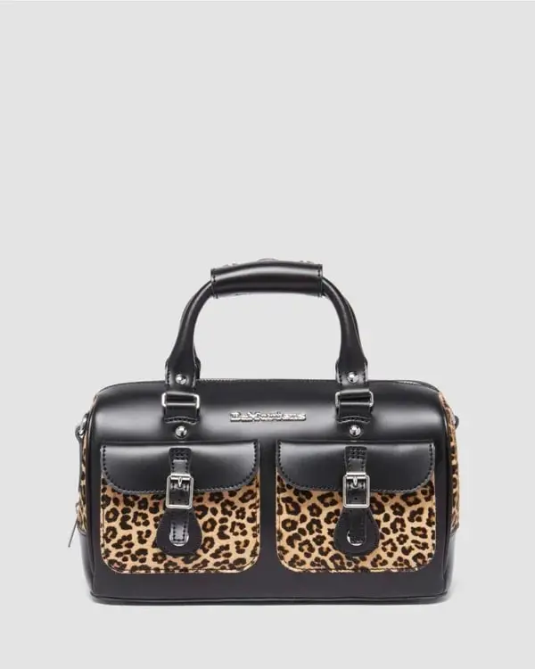 Dr. Martens Top Handle Bag - Black Kiev / Mini Leopard Spot 1
