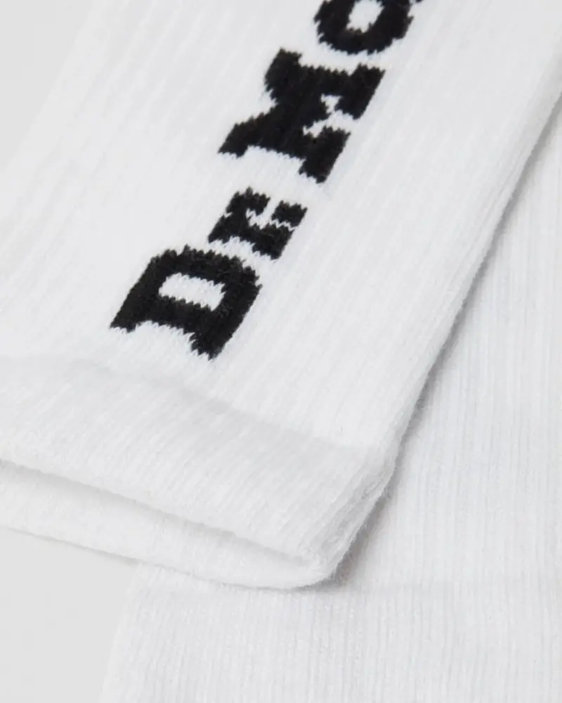 Dr Martens Vertical Logo Socks - White 1