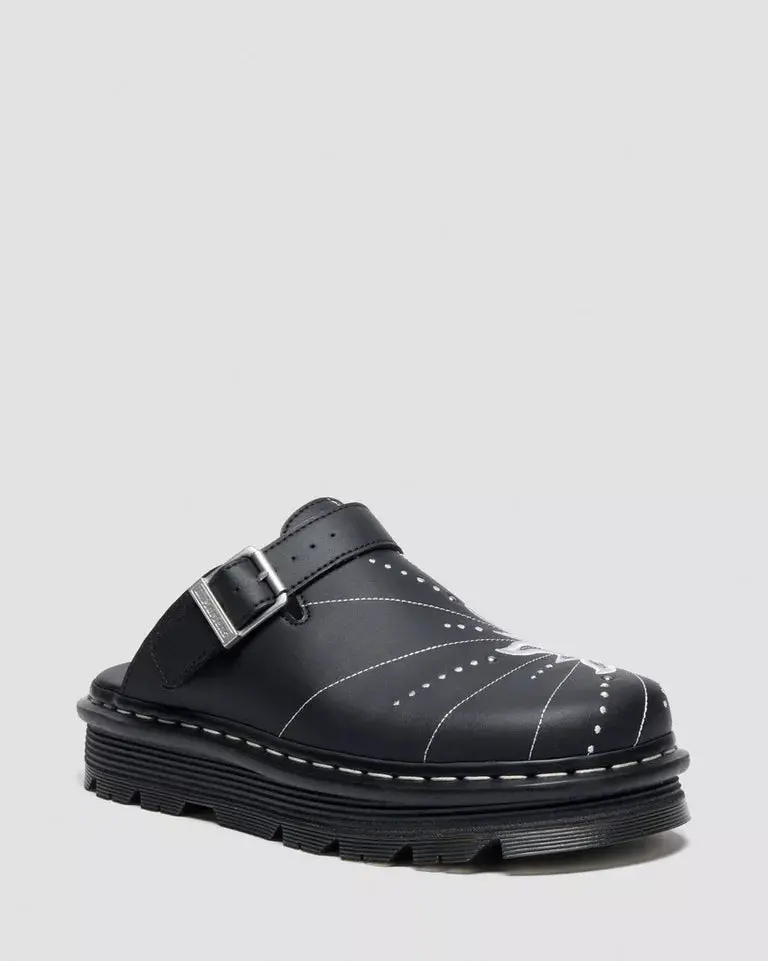Dr. Martens Zebzag Mule Solar Flare - Black Genix Nappa 1