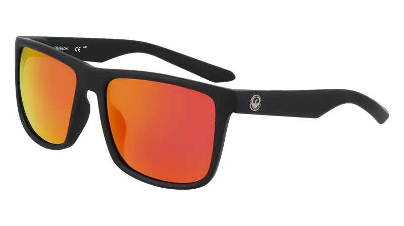 Dragon Meridien - Matte Black/Red Ion Polarised 1