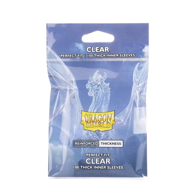 Dragon Shield: Clear Perfect Fit Standard Thick Inner Sleeves 1