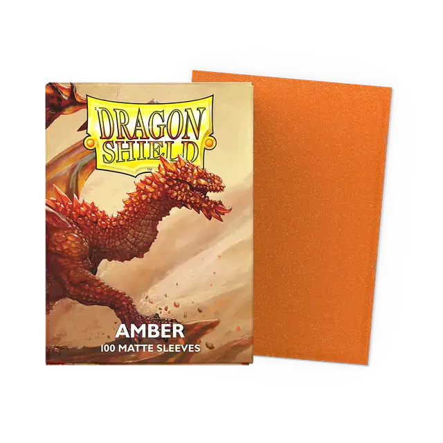 Dragon Shield: Matte Amber Standard Sleeves 1