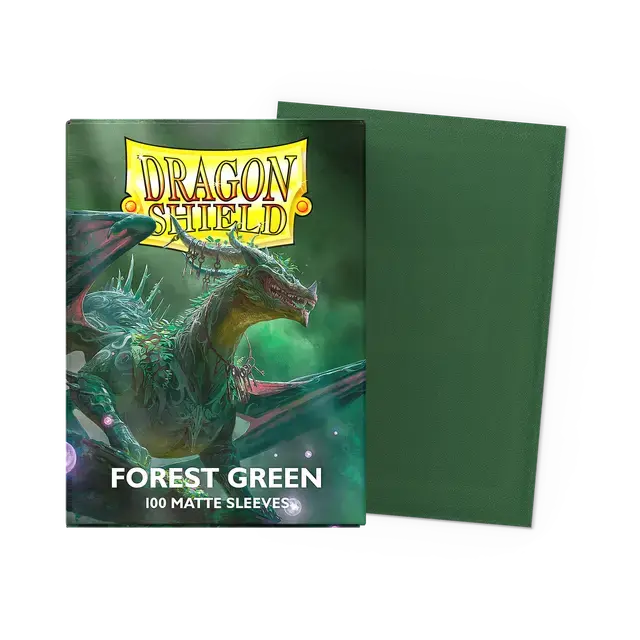 Dragon Shield: Matte Forest Green Standard Sleeves 1