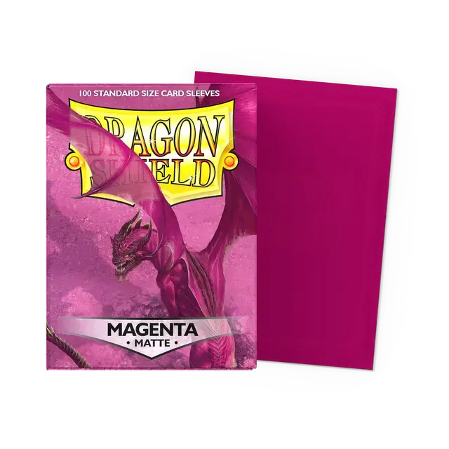 Dragon Shield: Matte Magenta Standard Sleeves 1