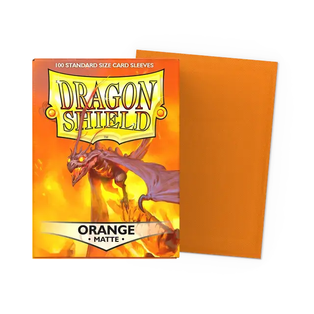 Dragon Shield: Matte Orange Standard Sleeves 1