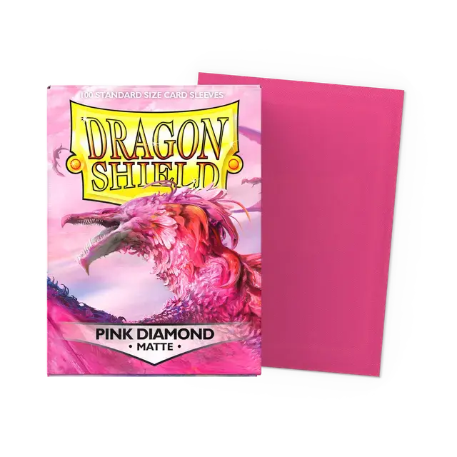 Dragon Shield: Matte Pink Diamond Standard Sleeves 1