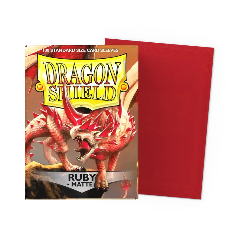 Dragon Shield: Matte Ruby Standard Sleeves 1