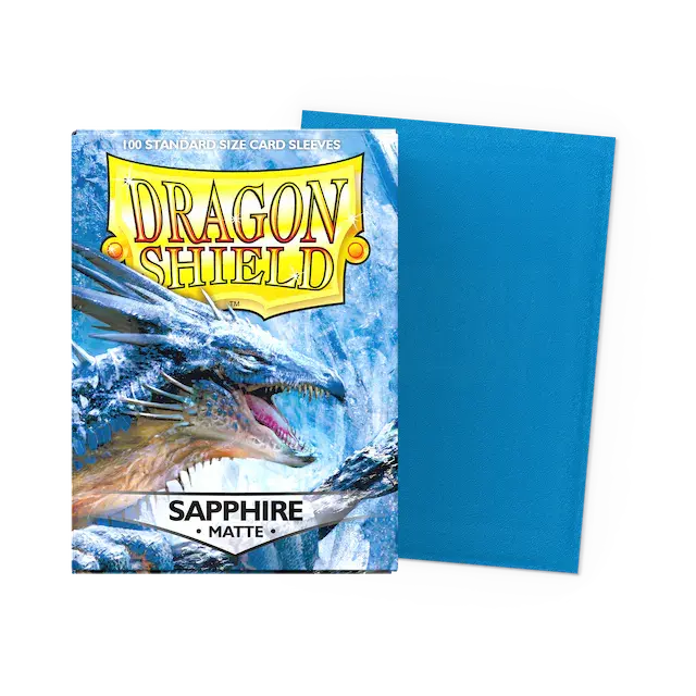 Dragon Shield: Matte Sapphire Standard Sleeves 1