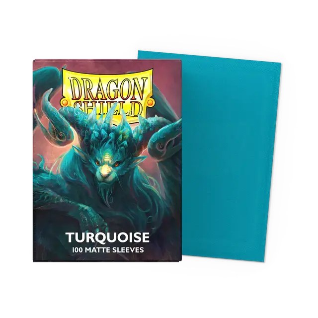 Dragon Shield: Matte Turquoise Standard Sleeves 1