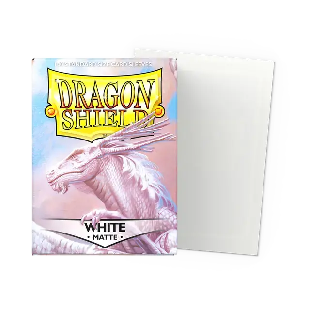 Dragon Shield: Matte White Standard Sleeves 1