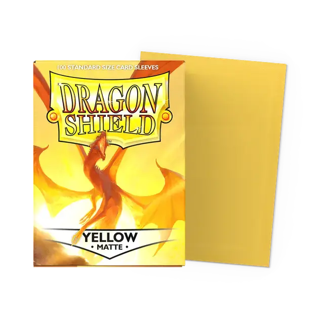 Dragon Shield: Matte Yellow Standard Sleeves 1