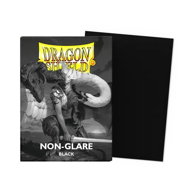 Dragon Shield: Non-Glare Matte Black Standard Sleeves 1