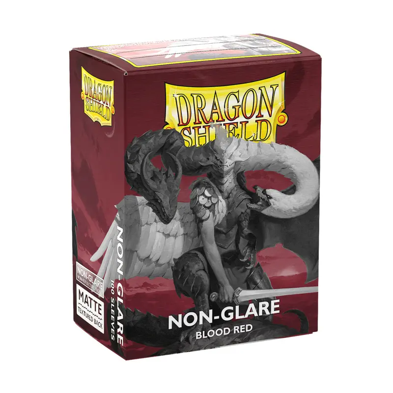 Dragon Shield: Non-Glare Matte Blood Red Standard Sleeves 1