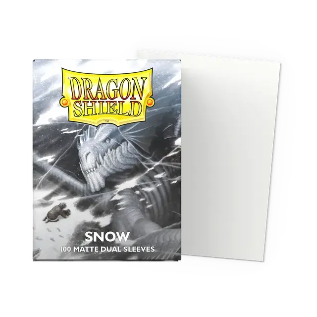 Dragon Shield: Snow Dual Matte Standard Sleeves 1