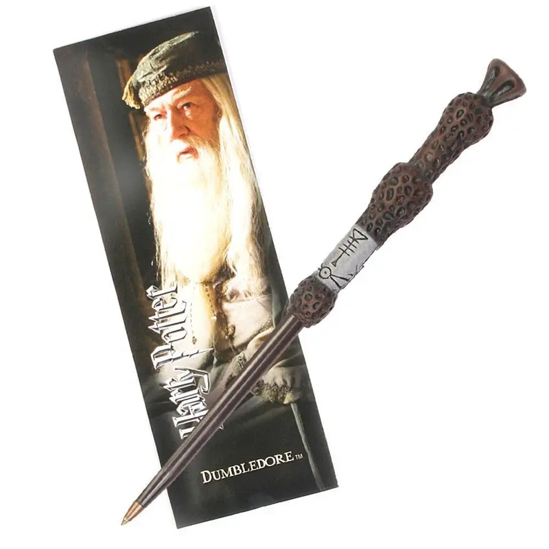 Dumbledore Wand Pen & Bookmark Set By Noble Collection 1