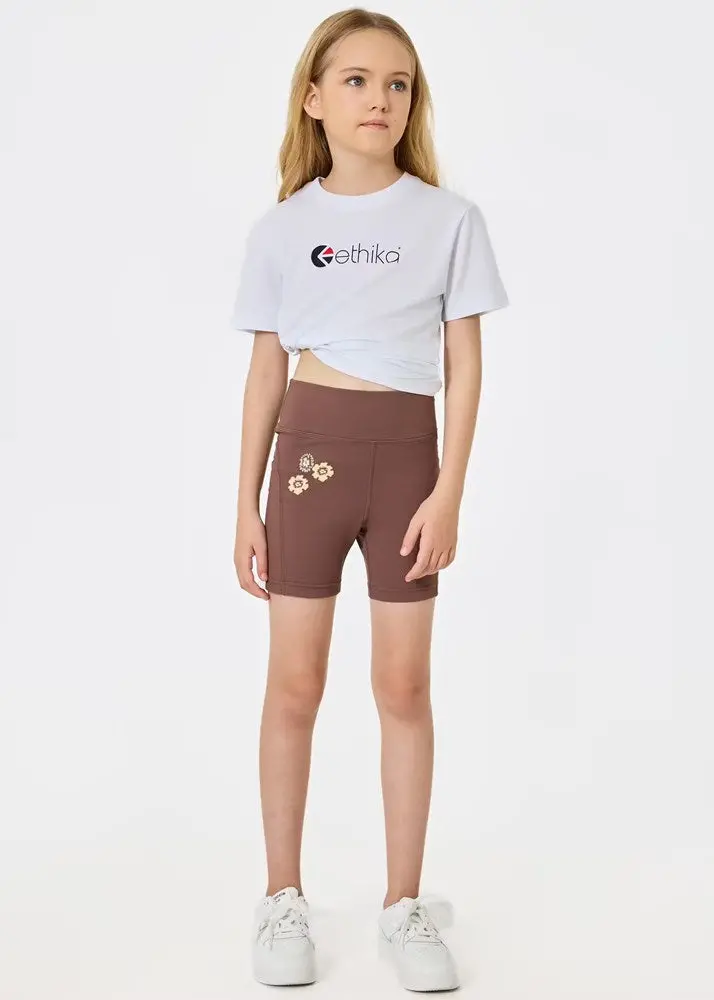 Ethika Girls Palms Biker Short 1
