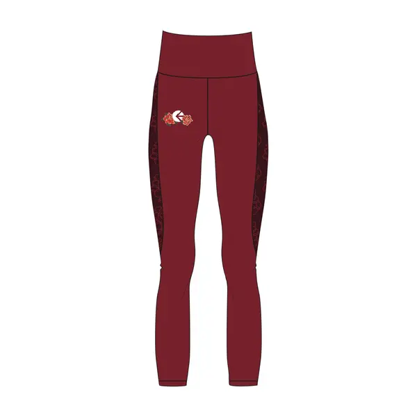 Ethika Girls Shogun Peony High Waisted Tight 1