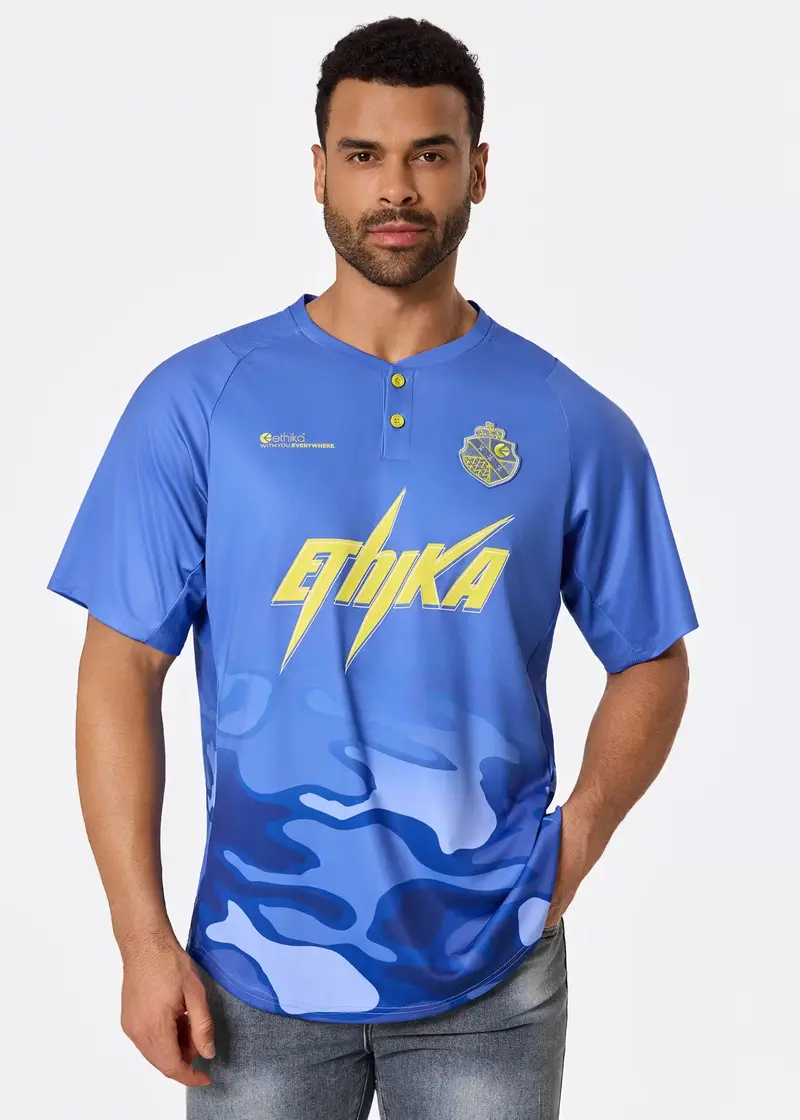 Ethika Mens Bolt Camo Soccer Jersey 1
