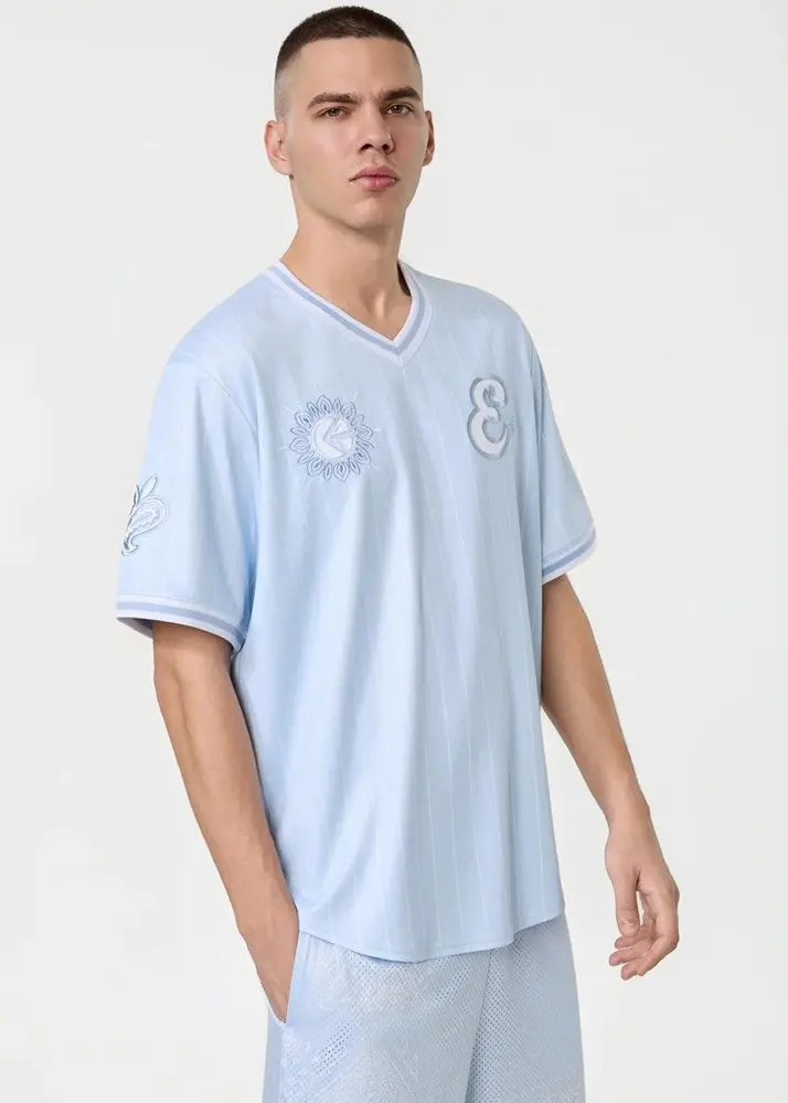 Ethika Mens Ice Paisley Baseball Jersey 1