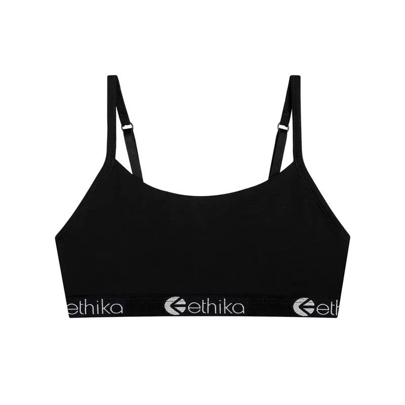 Ethika Midnight Black Girls Pullover Bra 1