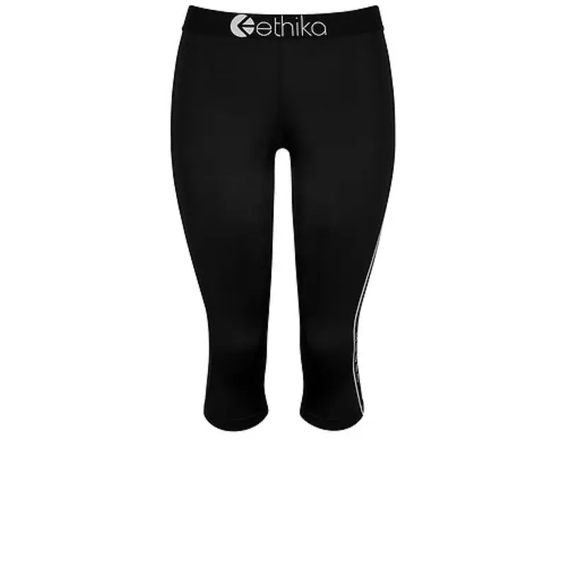 Ethika Womens Subzero Black 3/4 Tights 1