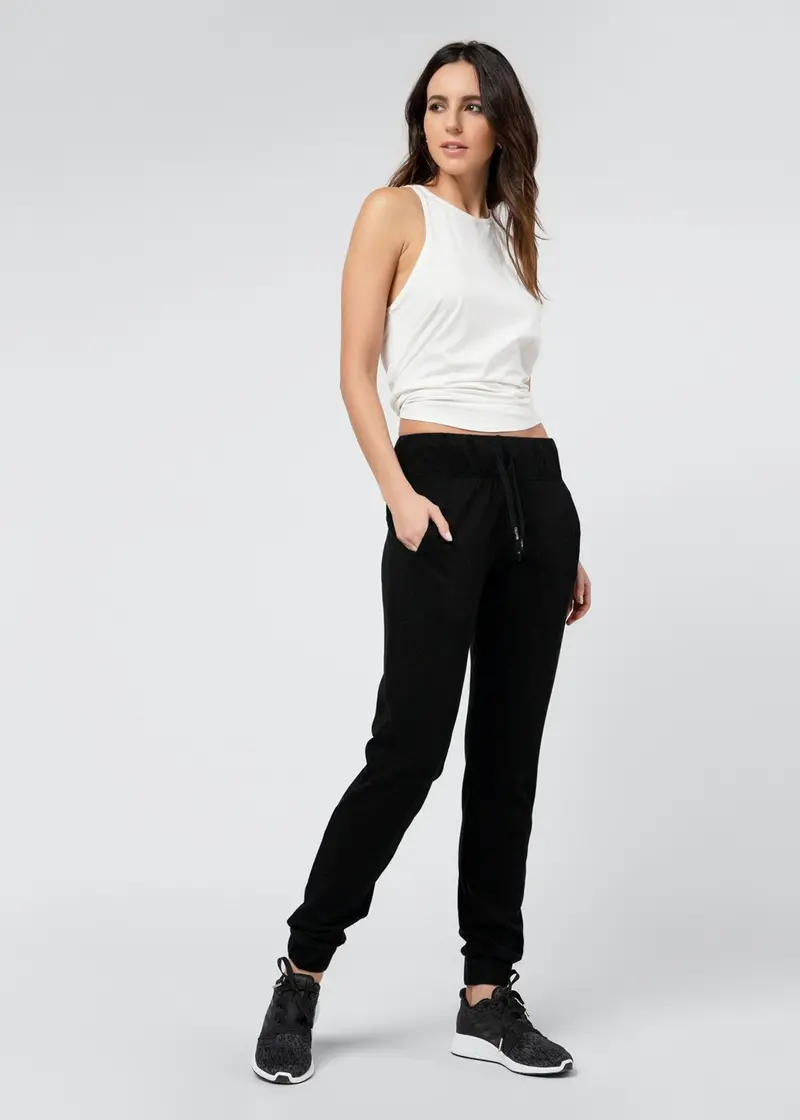 Ethika Womens Sweatpant Black - Long 1