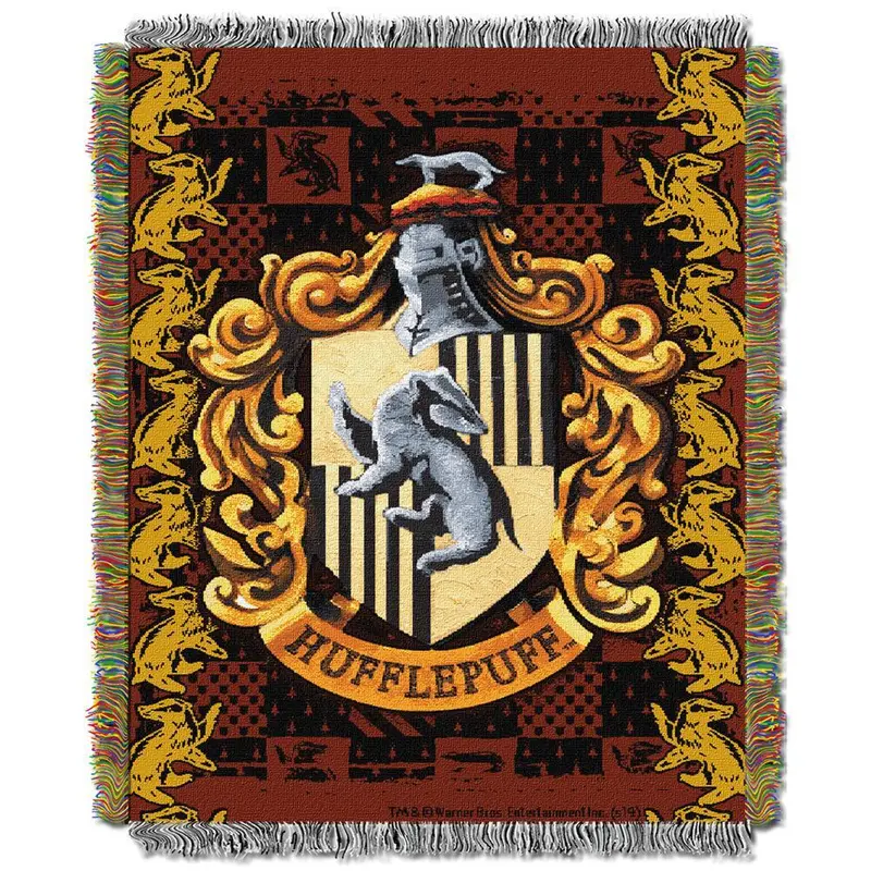 Exclusive Hufflepuff Crest Tapestry Throw 1
