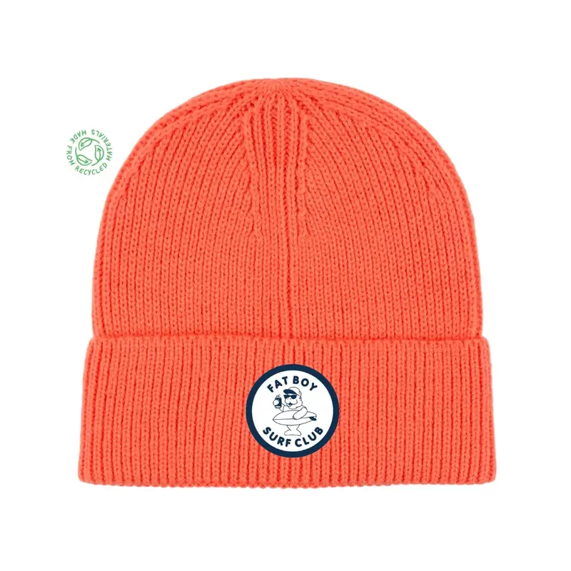 Fat Boy Surf Club Salmon Beanie 1