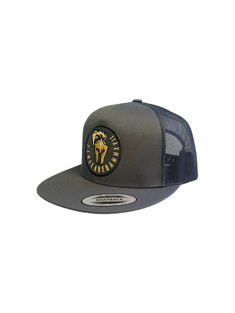 Flat Bill Hat – 5 Panel Classic Trucker Labeda Knights Grey 1