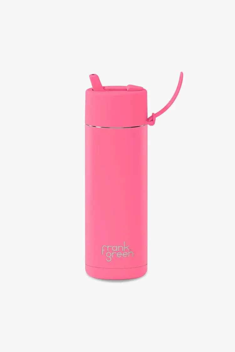 Frank Green Bubblegum Blast Ceramic Reusable Bottle With Flip Straw Lid 595Ml (20Oz) 1