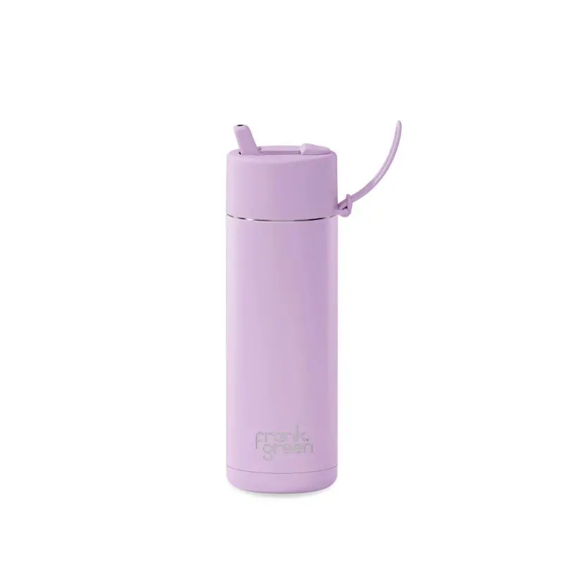 Frank Green Lilac Haze Ceramic Reusable Bottle With Flip Straw Lid 595Ml (20Oz) 1