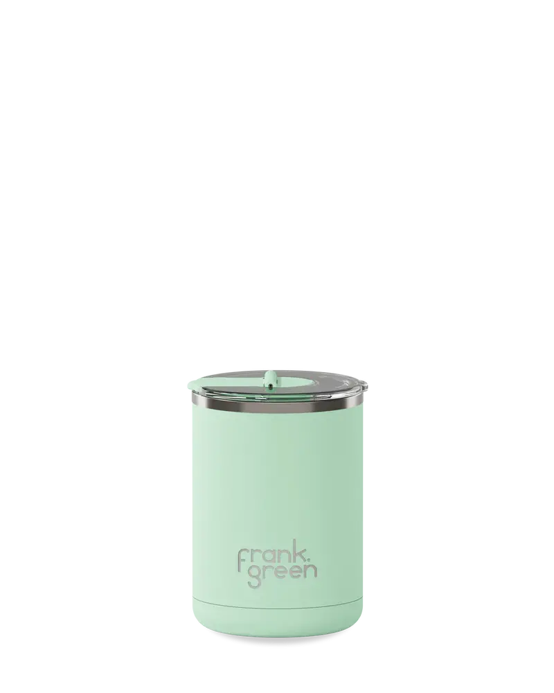 Frank Green Mint Gelato Ceramic Coffee Cup With Hinged Lid - 355Ml (12Oz) 1